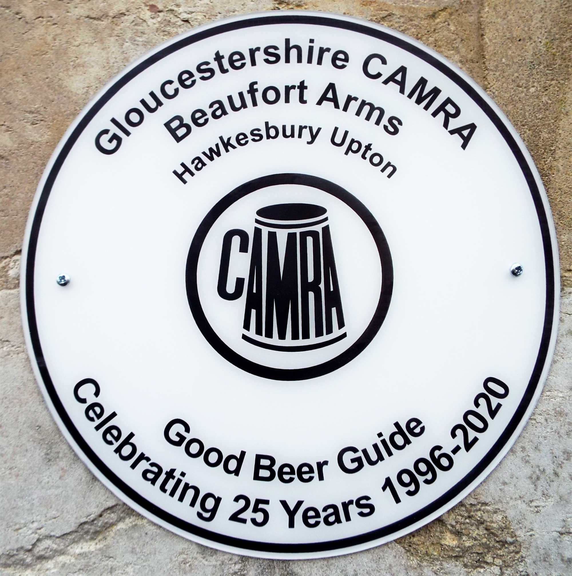 Beaufort 25 Consecutive Years in the Good Beer Guide Wall Plaque