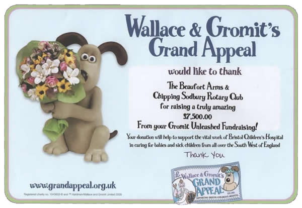 Wallace and Gromit's Grand Appeal Certificate
